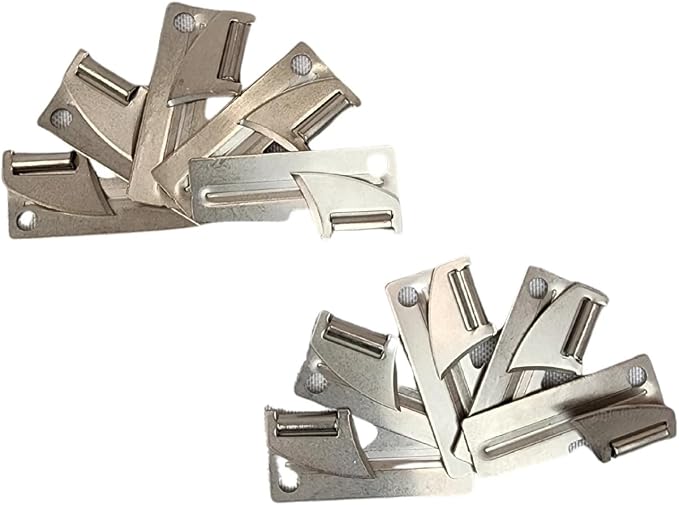 Silver P-38 Compact Manual Can Opener for Keychain 10-Pack