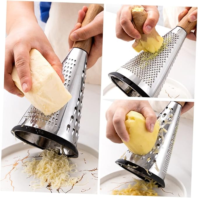 Kitchen Grater Cottage Cheese with Fruit Truffle Cheese Hand Tool Cucumber Shredder Kitchen Essentials Stainless Steel Box Grater Home Cheese Grating Tool Cheese Grater for Home
