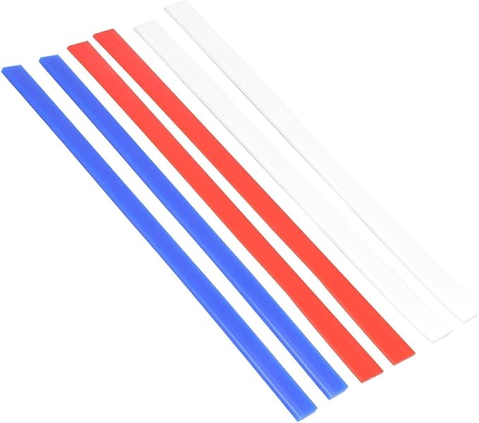 6Pcs Silicone Rolling Pin Guides, Non Stick Measuring Dough Strips Dough Leveler Sticks Pastry Ruler for Thickness Guide Biscuits Pie Pastry Cookie