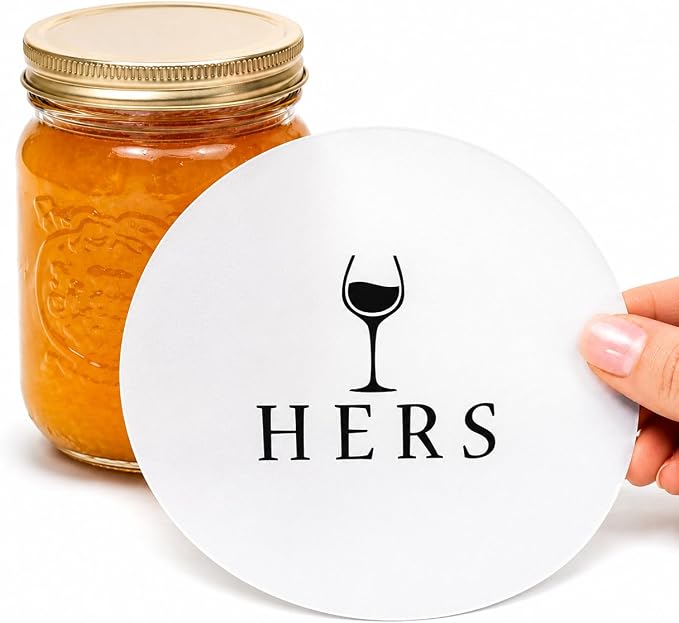 Andreas Silicone Jar Opener, Hers – 6.25" Non-Slip Lid Gripper & Garlic Peeler, Food and Dishwasher Safe, Multi-Use, Durable Silicone & Fabric, Made in the USA, JO-HERS