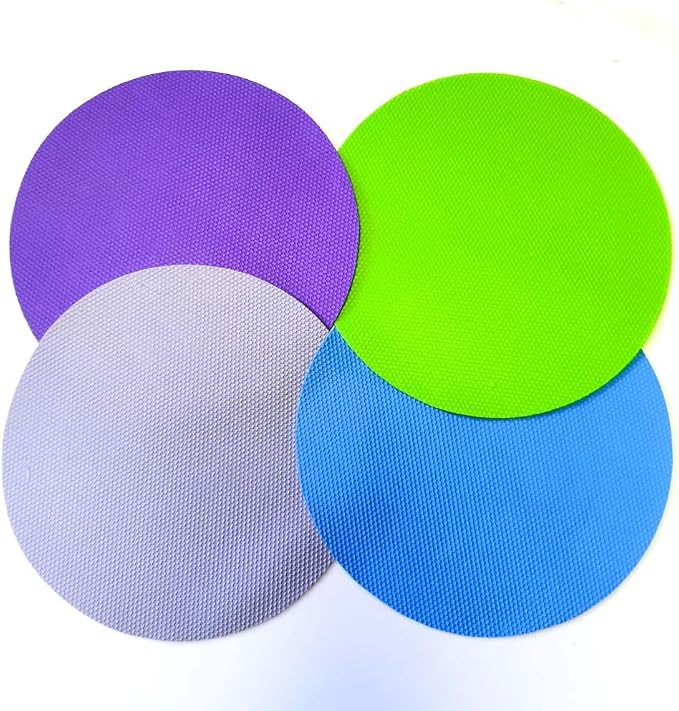 4pcs Rubber Jar Opener Bottle Gripper for Weak Hands, Seniors | Non Slip Pad Multi-function Silicone Can Opener for Kitchen, Can Lids, Jars, Coasters, Heat-Resistant, Easy Clean, Durable