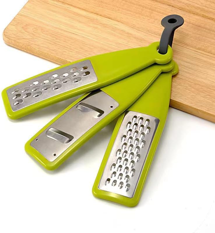 ARFUKA Vegetable Chopper Slicer Vegetable Cutter Handheld Food Slicer Mini Multi Blade Potato Veggie Cutter Grater Onion Chopper Food Salad Chopper Potato Slicer Green Pack of 3