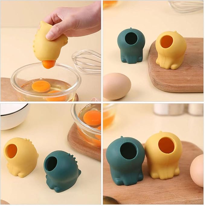ULTECHNOVO Silicone Egg Separator, Quickly and Easily Separate Yolk from White, Ideal for Baking and Cooking