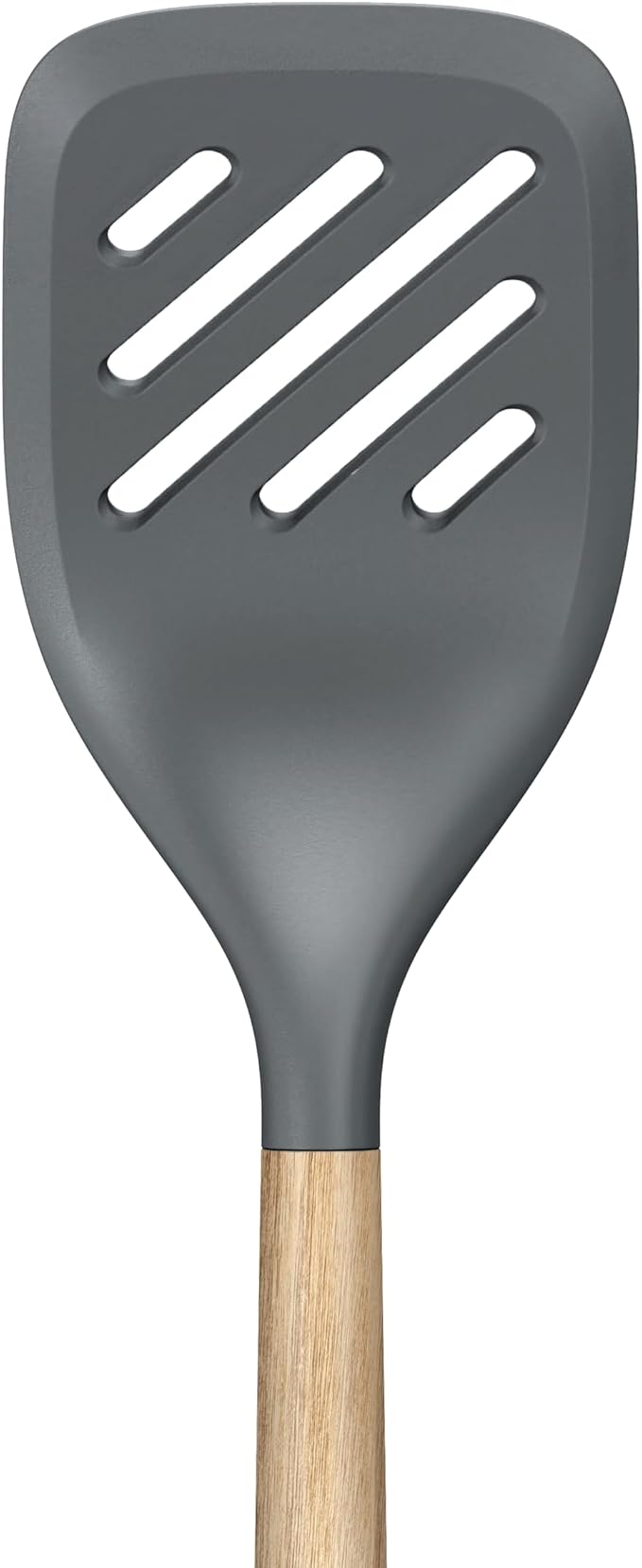 Zyliss Slotted Turner Oak Wood – Durable Kitchen Turner with Heat-Resistant Head, Non-Stick Safe Design, FSC Oak Handle, Slotted for Draining Oil and Lifting Food, Ideal for Frying and Serving 13.4"
