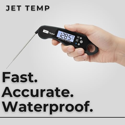 F1 Digital Meat Thermometer - Fast, Accurate, Waterproof - Great for Cooking, Grilling, Baking, Frying