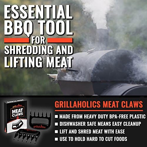 Grillaholics Meat Shredder Claws for Shredding Chicken, Pulled Pork & More
