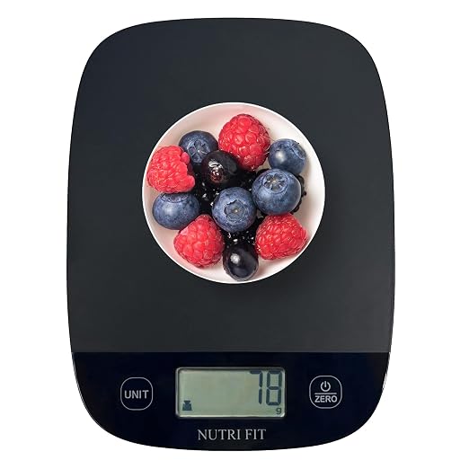 Food Scale Kitchen Scales Digital Weight Grams & Ounces Black | Ultra-Slim, Max 11lbs 0.1oz Precision, Smart Tare, Baking Cooking, Accurate for Weight Loss, Coffee, Keto Diet, Meal Prep