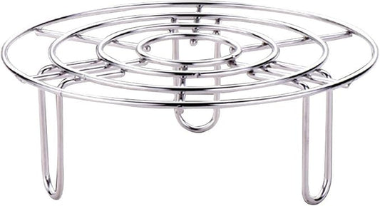 Steam Rack, Heavy Duty Steaming Rack Stand, Stainless Steel Round Steamer Cooling Rack Trivet, Pot Steamer Insert Food Stand, Steaming Cookware Accessories(Size:27.5cm/10.83in)
