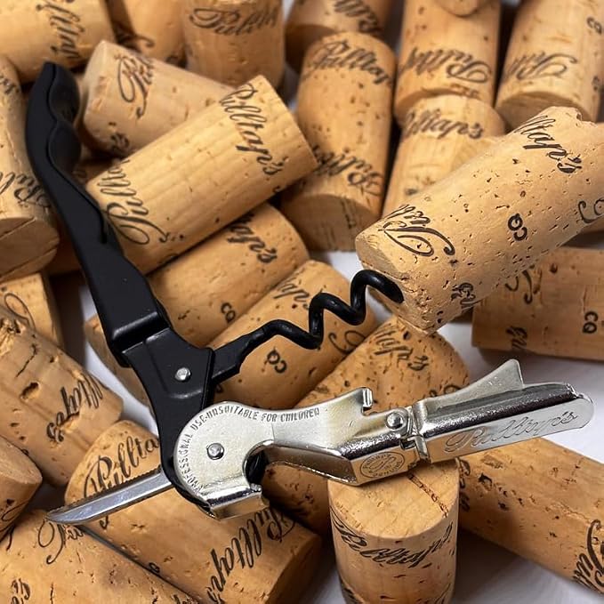 Pulltap’s Professional Double‑Hinged Waiter’s Corkscrew (Classic 500) – Luxury Sommelier‑Grade Wine Opener with Signature Pulltap’s Logo & Precision Foil Cutter
