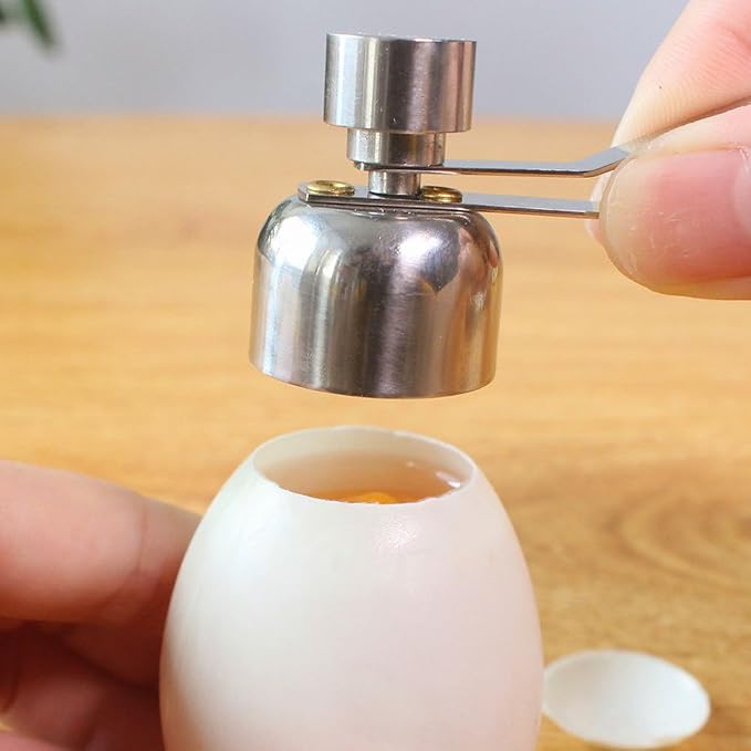 Fdit Egg Topper Cutter with Stainless Steel, Eggshell Opener for Soft or Hard Boiled Eggs, Large Size, Dishwasher Safe