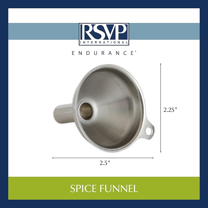 Stainless Steel Funnel - For Filling Narrow Jars and Bottles, 1 pc