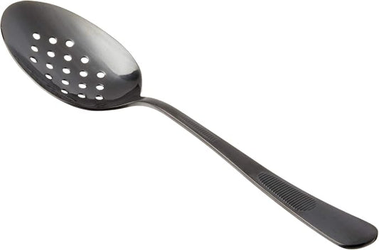 Mercer Culinary 18-8 Stainless Steel Plating Spoon, 9 Inch, Matte Black