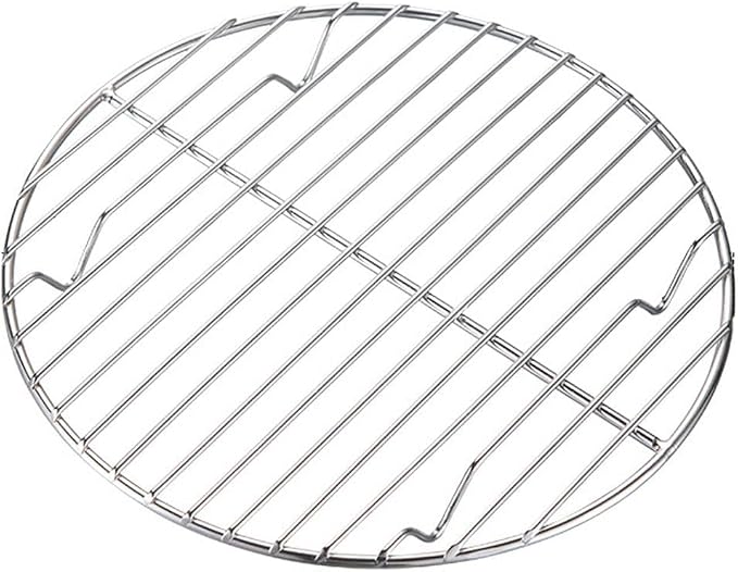 Campingmoon Stainless Steel Round Cooling Rack Baking Steaming Roasting Rack,Cooking Grid Grill for10 inch Dutch Oven