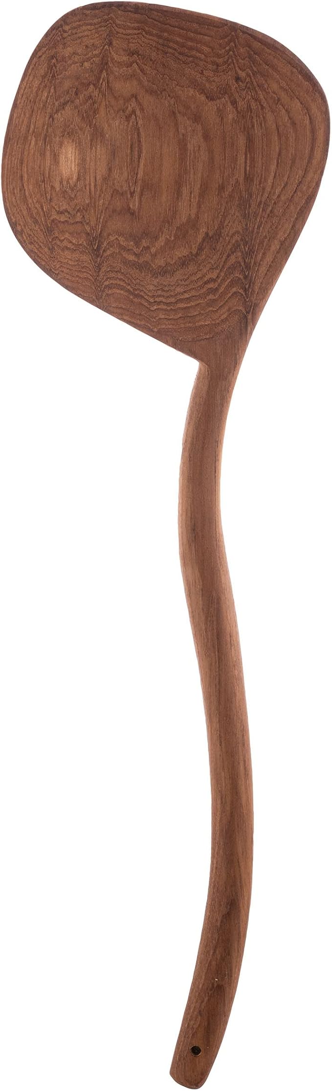 Karma Stirring and Mixing Spoons Set - Small Wooden Spoons - Curved Handle - Teak Wood - QTY 1
