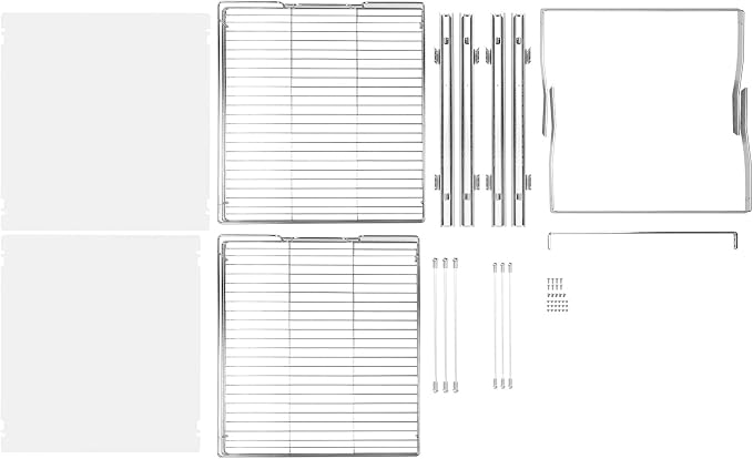 VEVOR 2 Tier 20"Wx21.2"Dx15.2"HPull Out Cabinet Organizer, Heavy Duty Slide Out Pantry Shelves, Steel Roll Out Drawers, Sliding Drawer Storage for Home, 21.5"Wx22.5"Dx19"H Install Size for Cabinet