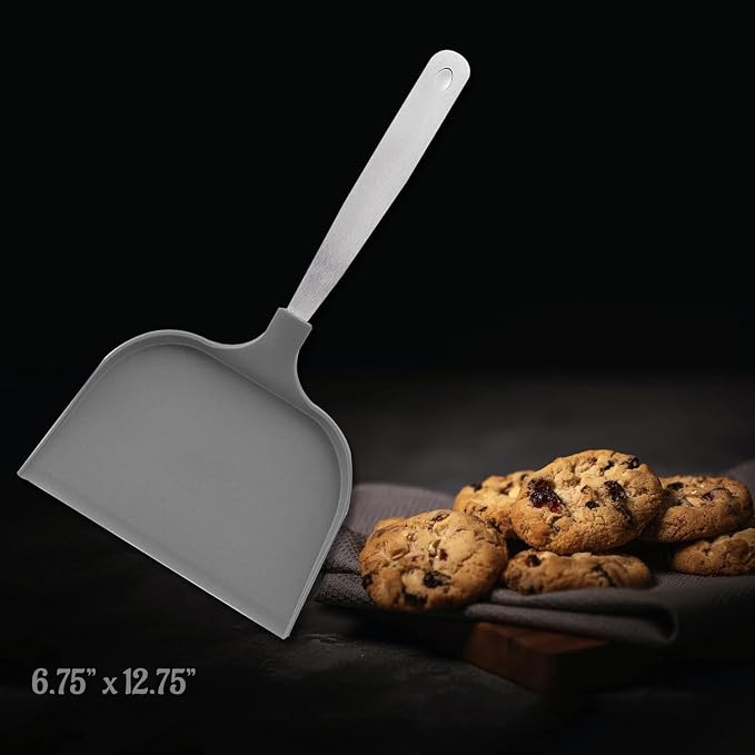 Mrs. Anderson’s Baking Jumbo Cookie Spatula, 18/8 Stainless Steel and Nylon, Over 6-Inches Wide