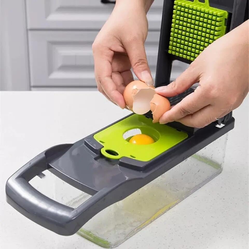 Premium Kitchen Multi 12 in 1 Manual Mandoline Fruit Vegetable Cutter Onion Dicer Veggie Slicer Vegetable Chopper