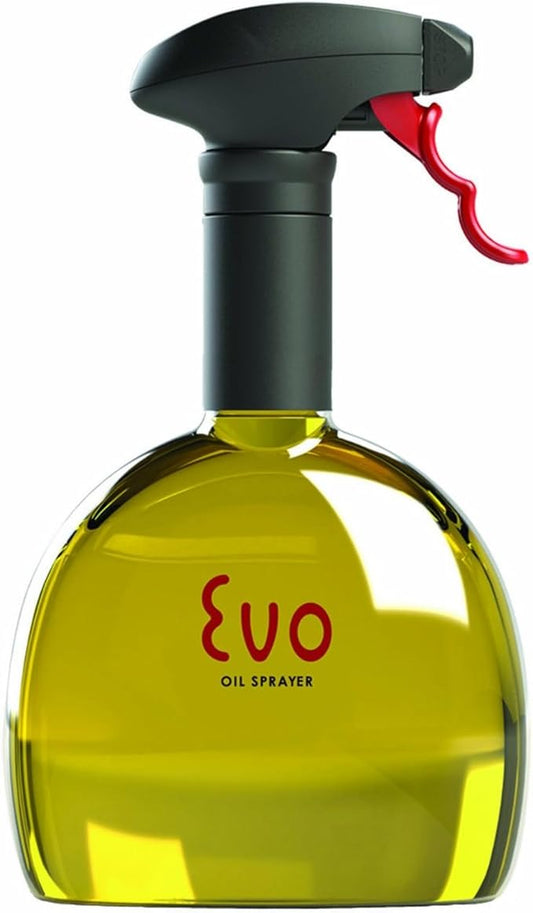 Evo Oil Sprayer 8110/2 Evo Sprayer Bottle, Non-Aerosol for Olive Cooking Oils, 18-ounce Capacity, Set of 2, 18 oz, Yellow