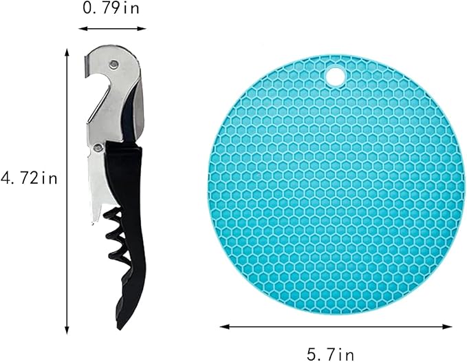 Bottle Opener for Arthritic Hand,Jar Opener for Old People, Children, Women, Those with Weak Hands,Multifunctional Kitchen Gadgets (05-Blue)