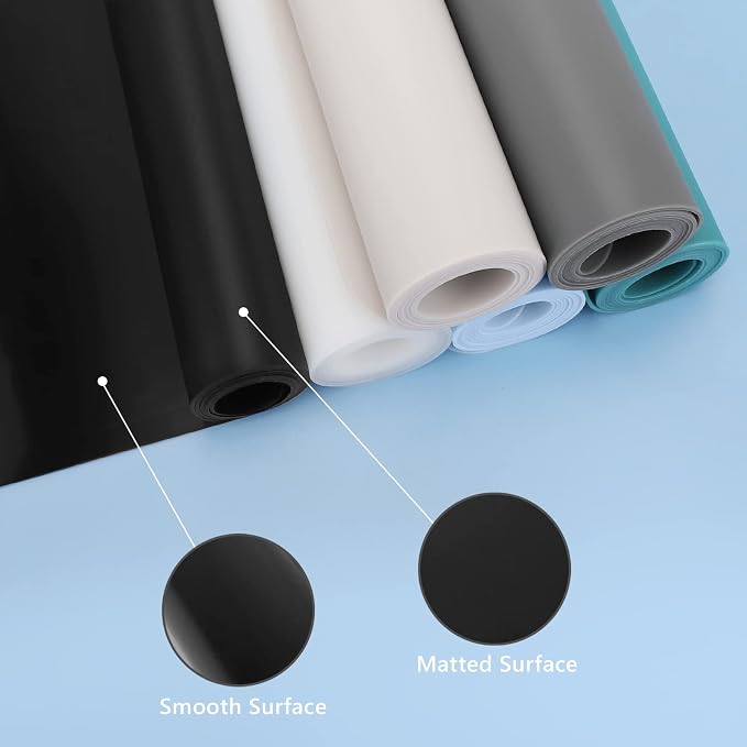 Silicone Mat for Kitchen Counter, 35" by 24" Extra Large Countertop Protector, 0.06" Thick Multipurpose Mat, Heat-Resistant Placemats, Desk Saver Pad, Table Dish Mat, Nonstick, Nonskid, Black
