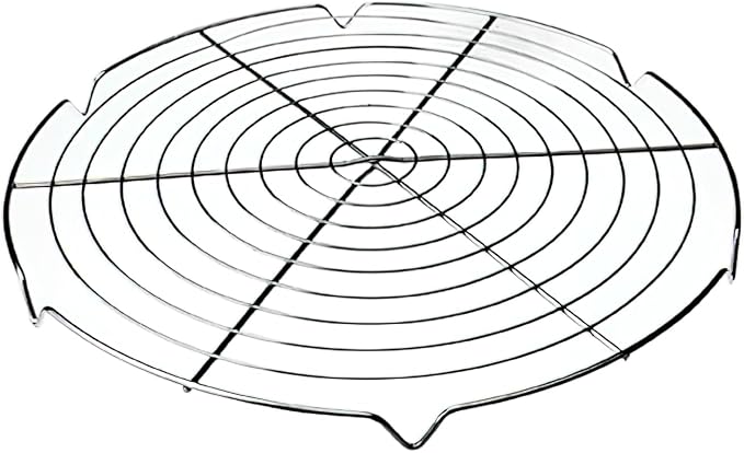 Ibili Round Cooling Racks for Cooking and Baking, Multipurpose Stainless Steel Roasting Rack - Made in Spain, Dishwasher and Oven Safe - 30 x 30cm - 11.9" x 11.9" Inches