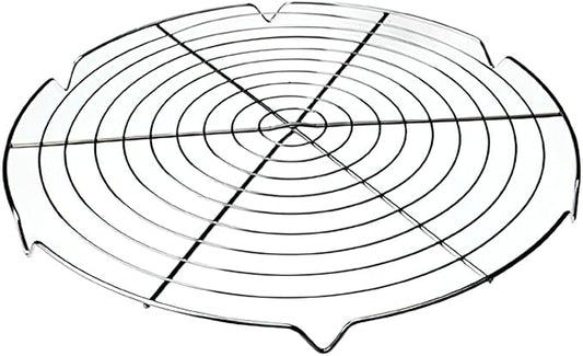 Ibili Round Cooling Racks for Cooking and Baking, Multipurpose Stainless Steel Roasting Rack - Made in Spain, Dishwasher and Oven Safe - 30 x 30cm - 11.9" x 11.9" Inches