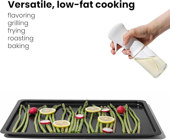 Mistifi Oil Sprayer for Cooking, 150ml Glass Olive Oil Sprayer, Fine Mist Spray Bottle for Air Fryer, Nonstick Frying, Salad, BBQ, Refillable Kitchen Oil Spray (PS88706)