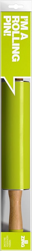 ZING! Premier Housewares Rolling Pin, Silicone, 44cm - Green