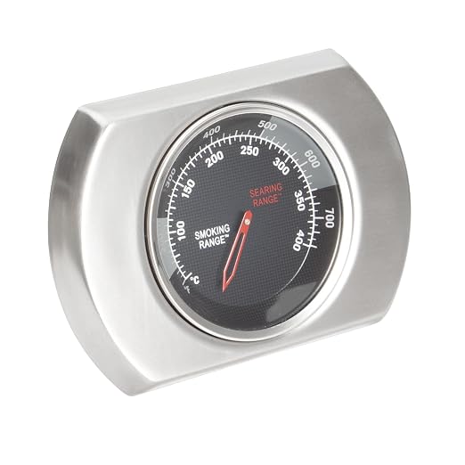 Grill Temperature Gauge for Napoleon Phantom Prestige 500 and Phantom Rogue SE 425 Grills S91010, BBQ Replacement Parts for Napoleon P500RSIBK-3-PHM P500RSIB-PHM RSE425RSIB-PHM, Stainless Steel