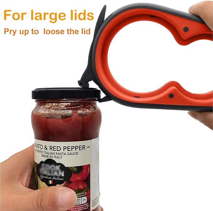 Otstar Jar Opener & Bottle Opener for Seniors with Arthritis, Weak Hands | Adjustable Lid Opener Effortlessly Opens Jars, Bottles & Pop-Top Cans, Great for Senior Parents, Grandparents, or Loved Ones