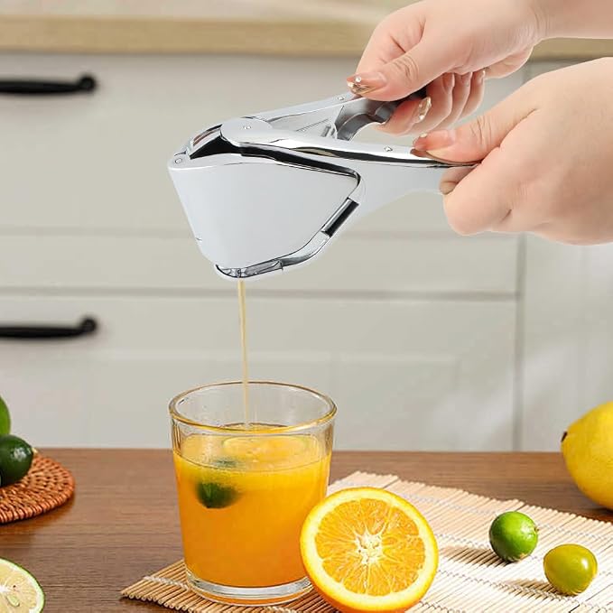 Stainless Steel Lemon Juicer, Manual Lemon Squeezer Handheld Citrus Squeezer Juice Extractor for Citrus Lime Orange
