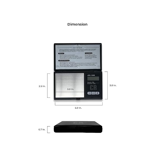CR Scale Premium Digital Food Scale - 100g by 0.01g, Black, Portable (JDS-100B)