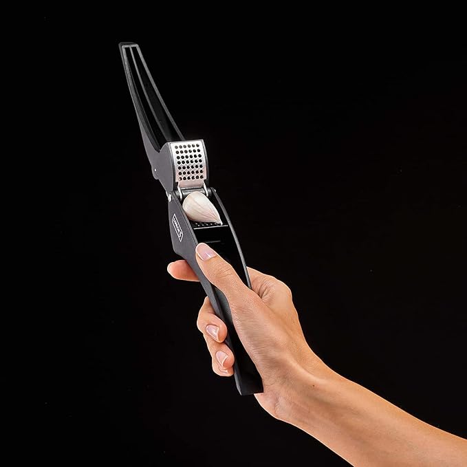 Lurch Germany Garlic Press, Peeler, Mincer, Easy To Clean - Black
