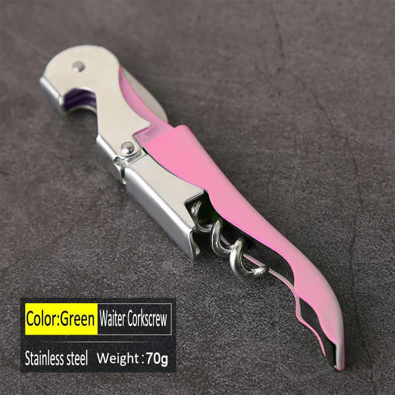 Professional Waiter Corkscrew Wine Openers Set(2PCS), Heavy Duty Stainless Steel Hinges Wine Key for Restaurant Waiters, Sommelier, Bartenders