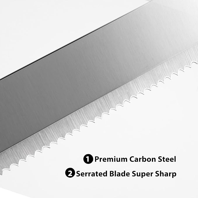 Luzarriba Bread Knife, Bow Bread Knife for Homemade Bread, Sourdough Bread Slicer for Homemade Bread, Sourdough Bread Cutter, Wooden Bread Knife with Cover - Premium Stainless Steel (2, Beech+Metal)