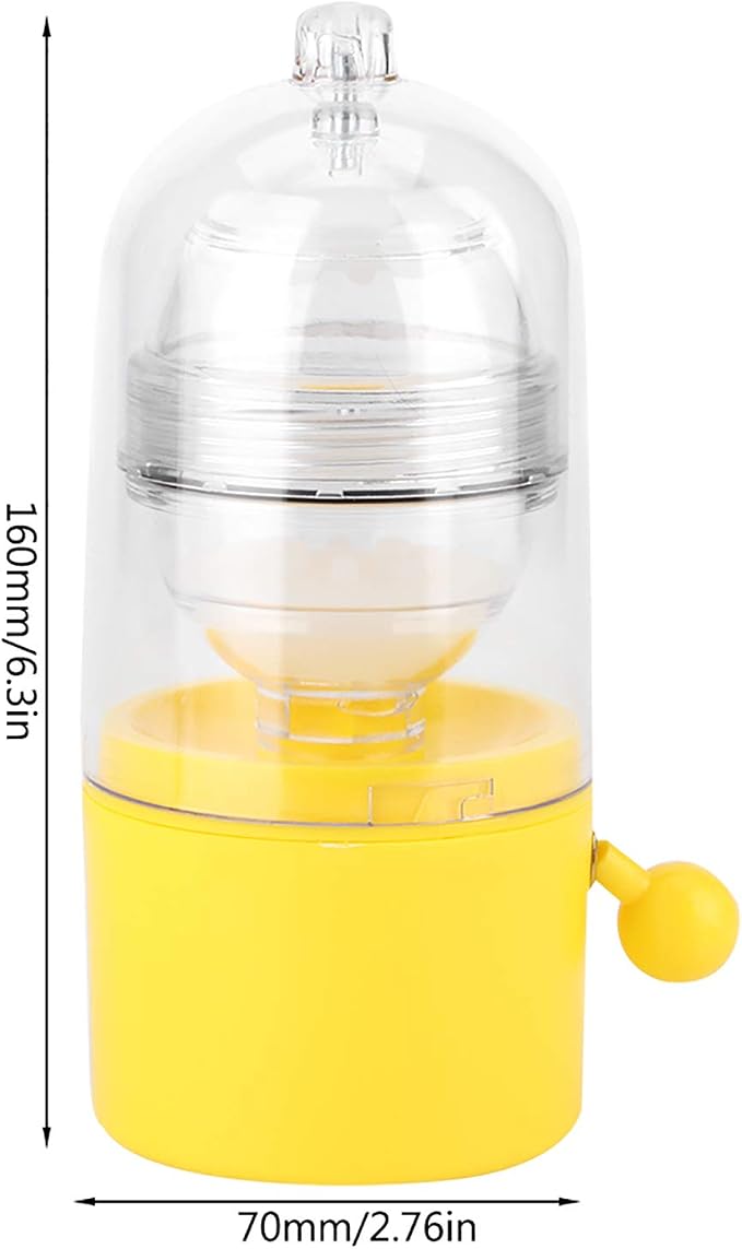 Alvinlite Hand Operated Golden Egg Maker Egg Yolk White Mixer Portable Egg Scrambler for Egg Boiling Tools