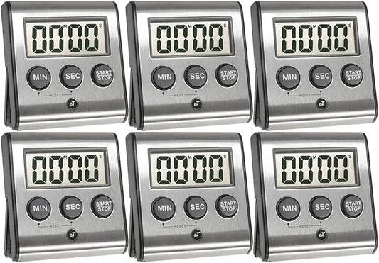 Elegant Digital Kitchen Timer Stainless Steel - Loud Alarm - Model eT-23