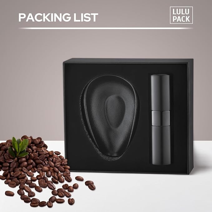 Lulupack Coffee Bean Dosing Cup with 20ML Spray Bottle, Coffee Measuring Cups & Espresso Bean Spritzer Kit Blue