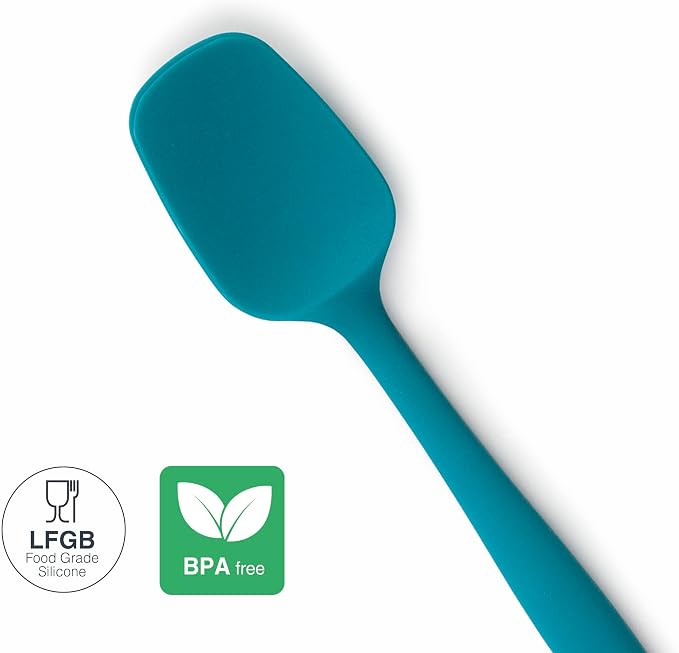 Lacor - 64453 - Ocean Kitchen Spoon, Silicone Spoon, Kitchen Utensils, Ergonomic Handle, Non-Stick, High Temperature Resistant, Dishwasher Safe, Length 27.5 cm