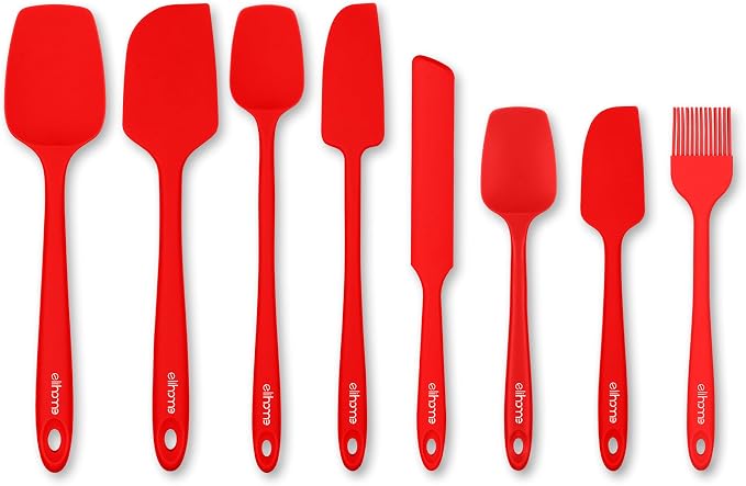 Mini Silicone Basting Pastry Brush, Cooking Brush for Oil Sauce Butter Marinades, Food Brushes for BBQ Grill Kitchen Baking, Baster Brushes Baste Pastries Cakes Meat Desserts, Food Grade, Red