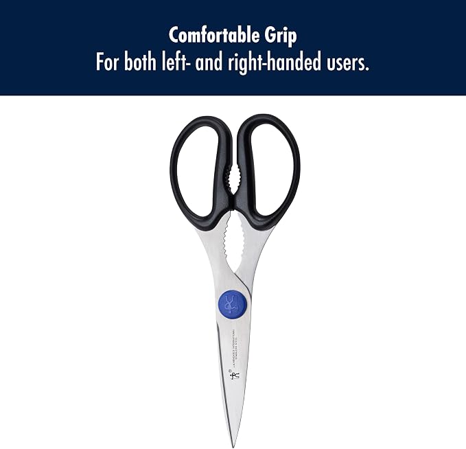 HENCKELS Heavy Duty Kitchen Shears that Come Apart, Dishwasher Safe, Black