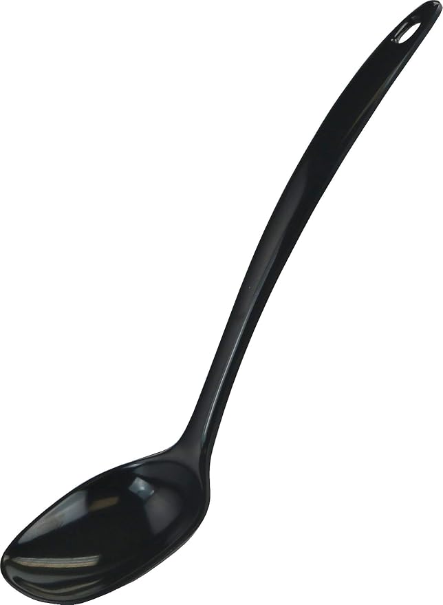 Reston Lloyd 98510M Calypso Basics 100% Melamine, Spoon, Black (Pack of 2)