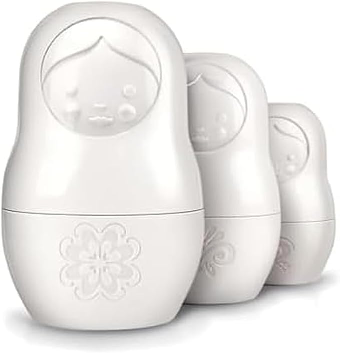 Genuine Fred M-CUPS Matryoshka Measuring Cups, Set of 6, Russian Doll Nesting Measuring Cups, White