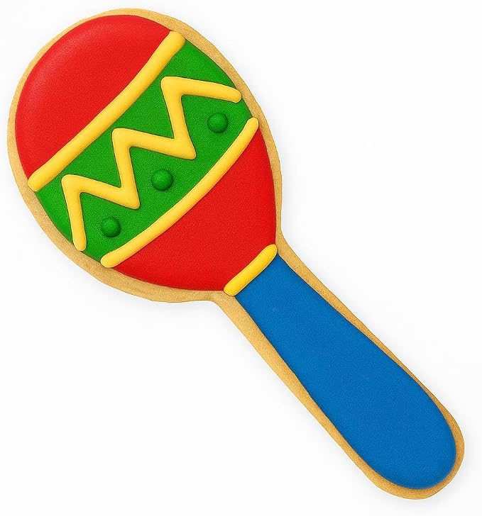 Fiesta Piñata Mexican Cinco de Mayo Cookie Cutter 9 Piece Set from The Cookie Cutter Shop - Sombrero, Maraca, Chili Pepper, Cactus, Guitar Cookie Cutters – Tin Plated Steel Cookie Cutters