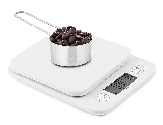 Ozeri® Garden and Kitchen Scale II with 420 Variable Graduation Technology® | Measures most delicate garden herbs and greens at 0.1 g for ingredients under 420 grams and 0.5 g for items over 420 grams