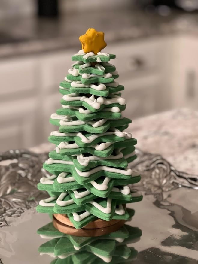 Snowflake Cookie Cutter Set, 9 PCS Snowflake Shaped Biscuit Molds, 3D Christmas Tree Cookies with Like Cookie Display, 4.6in~1.5in Cutter for Holiday Winter Christmas, Come with Storage Box