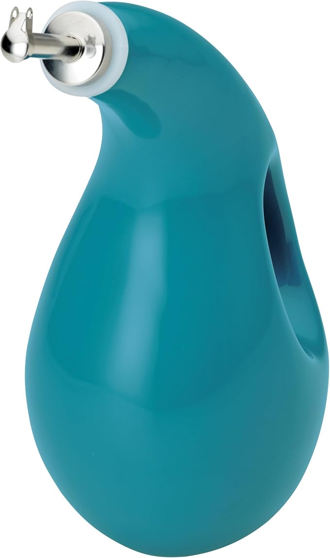 Rachael Ray Ceramics EVOO Oil and Vinegar Dispensing Bottle, 24 Ounce, Turquoise, (Pack of 4)