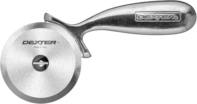 Dexter Russell S3A-PCP Sani-Safe 18030 Pizza Cutter, 2-3/4" Diameter DEXSTEEL High Carbon Replaceable Blade with Durable Aluminum Handle, Professional Kitchen Pizza Slicer Tool, Commercial Grade