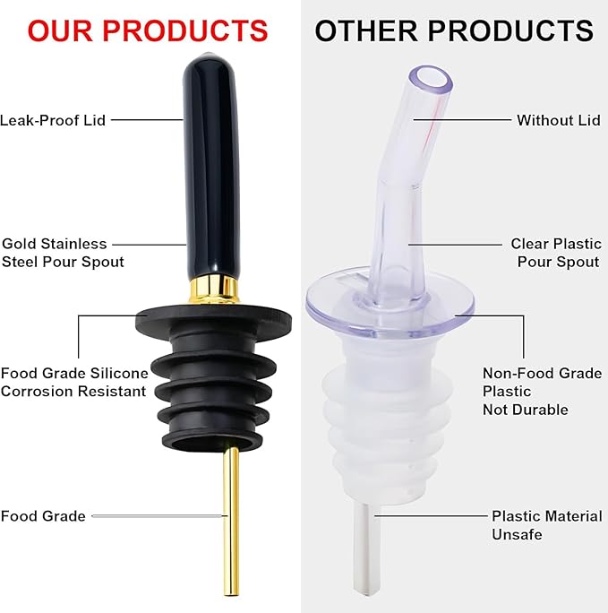gegewawa Glass Olive Oil Dispenser Bottle, Small 7oz, Metal Spout, 1 Pack | This small olive oil dispenser has embossed glass for grip and vintage kitchen style; its clear body shows when to refill