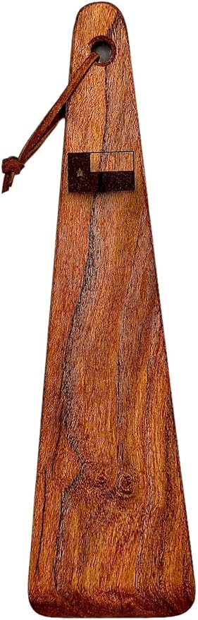 COWBOY SPATULA - Mesquite Wood Spatula, Handmade in Texas, Made in USA, Perfect for cast iron cookware, steel cookware, nonstick cookware - Personalization Optional (Texas Flag - Horizontal)